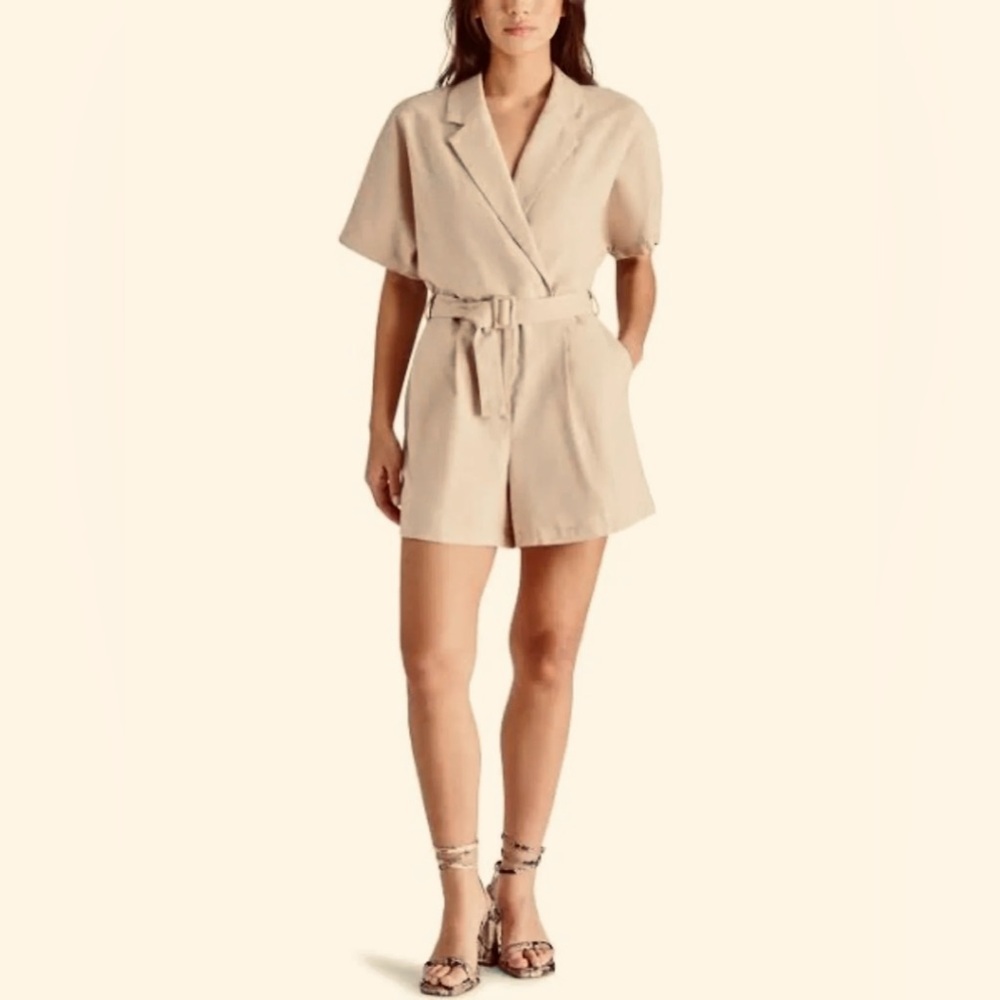 Lola Belted Shorts Jumpsuit Size 38/Small